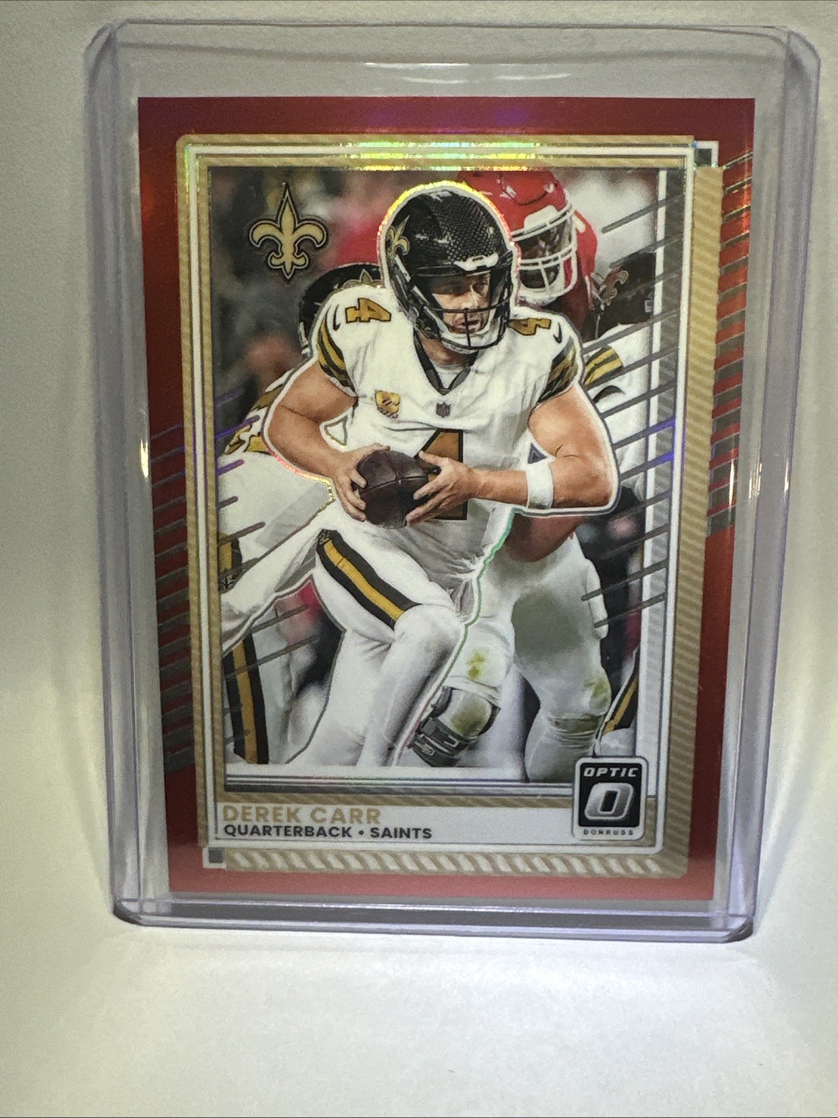 2025 Panini Donruss Optic - Derek Carr #53 Red Prizm /149