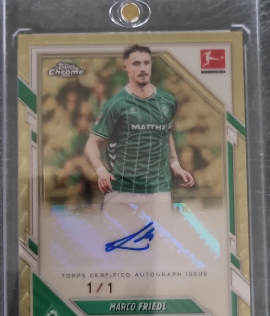 Topps Chrome Bundesliga 2025-26 Marco Friedl Superfractor 1/1 Autogramm