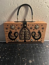 ENID COLLINS OF TEXAS Box Bag MONEY TREES