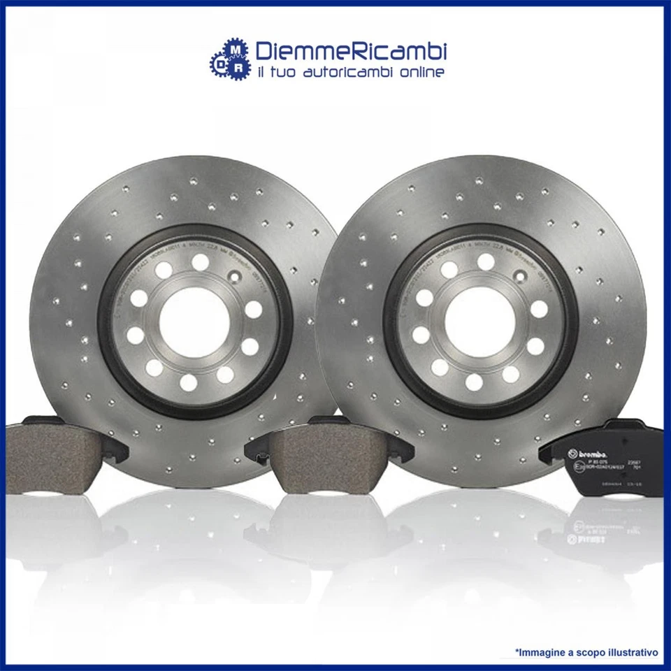 KIT DISCHI FORATI + PASTIGLIE BREMBO ANTERIORI PER ALFA ROMEO GIULIETTA 280MM - Image 2 of 4