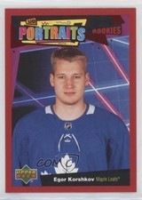 2020-21 Upper Deck UD Portraits Rookies Red Egor Korshkov #P-61 2d8