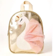 Metallic Gold Swan Music Festival Mini Backpack Fairy Costume Accessory NWT 🦢