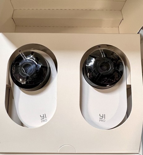 YI Pro 2K Home Security Camera 2.4Ghz Wired Indoor Camera Set 2 Alexa