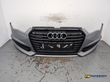 AUDI A6 S LINE BLACK ED TDI SALOON COMPLETE FRONT BUMPER GREY LX7P 2014-2018