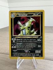 Pokémon 1st Edition Tyranitar Neo Discovery 12/75 Holo Rare Partial Swirl on eBay