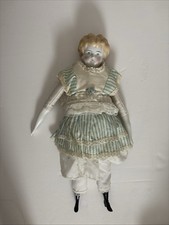 Antique low brow Porcelain/china head, hands, and feet Doll