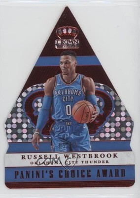 2017-18 Panini Crown Royale Panini's Choice Awards Red /75 Russell Westbrook 5xx