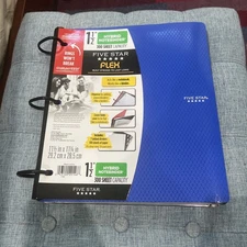 NEW Five Star Flex 1  1/2” Hybrid Notebinder - 300 Sheet - Blue