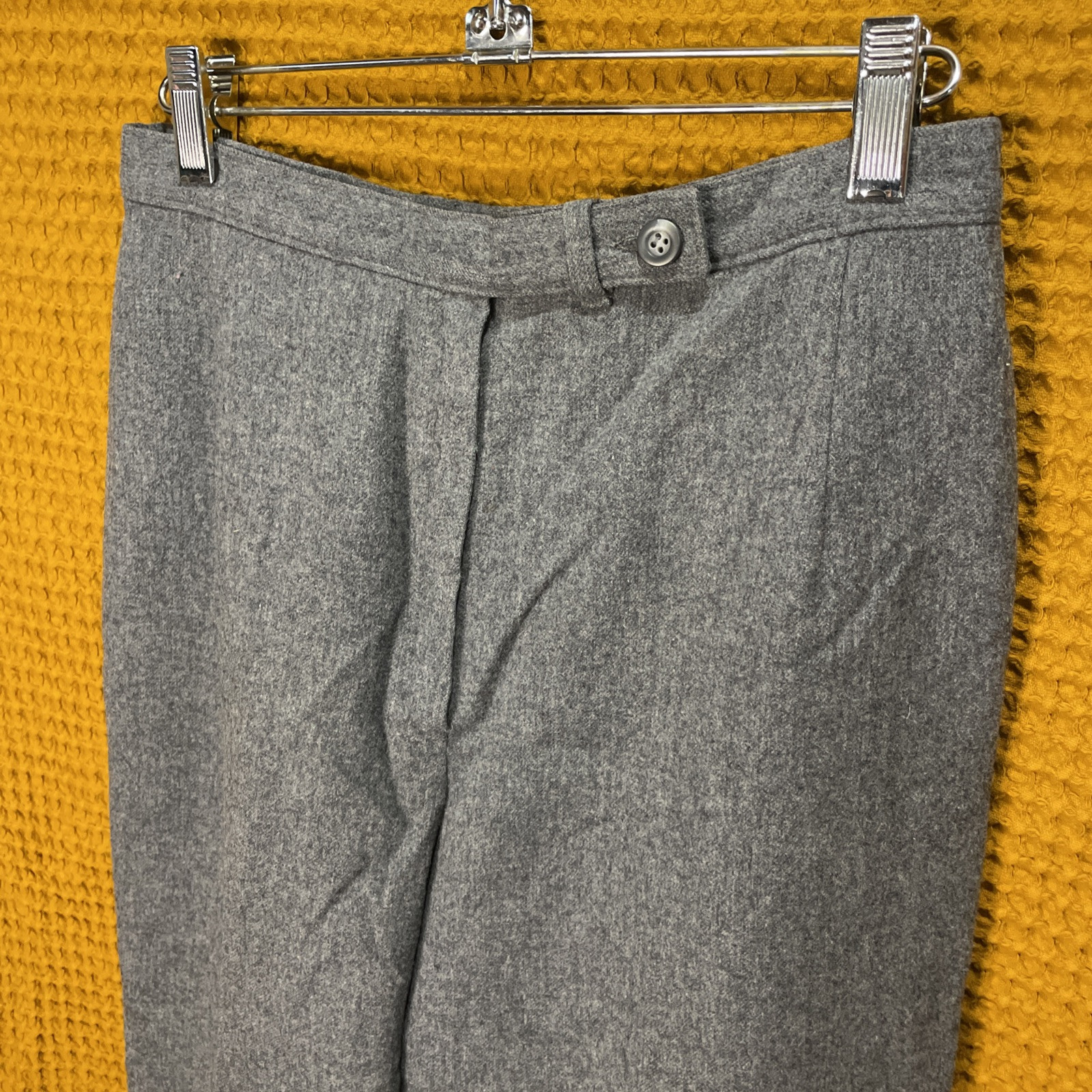 Vintage Pendleton Gray 100% Virgin Wool Trouser P… - image 2