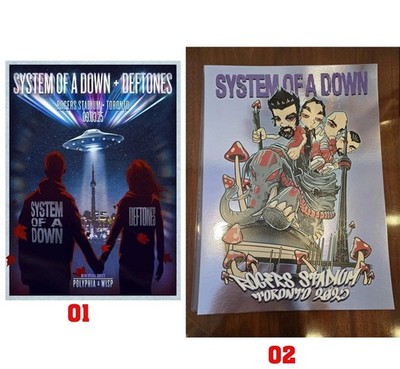 HOT!!! System Of A Down Tour UFO Shirt September 3 5 2025 Poster