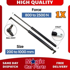 Universal Heavy Duty Gas Struts 200-1000mm 800n-2500n Balljoint Or Eyelet