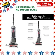 Shark Rotator Upright Vacuum with PowerFins HairPro, Odor Neutralizer Charcoal