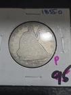 1855-O Arr. Seated Liberty Half Dollar   AG       SN8547