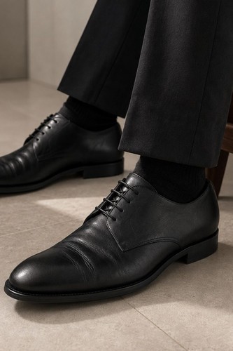 Givenchy, Scarpe eleganti Oxford derby vintage Givenchy G 641 da uomo in pelle nera 45 (US 11)