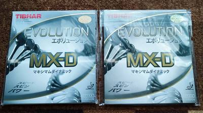 Tischtennis Beläge Tibhar Evolution MX-D 2,1-2,2 schwarz 1,9-2,0 rot
