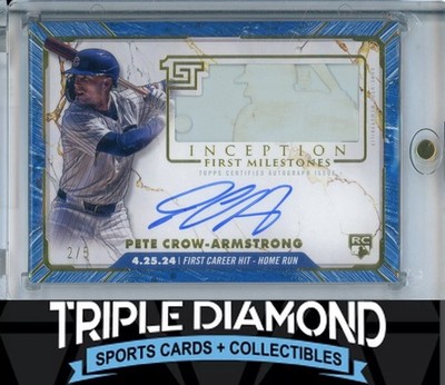 2024 Inception Pete Crow-Armstrong Rookie Milestones Patch Auto #2/5 BNA597