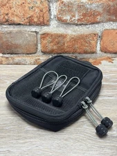 5-Pack Black Knurled Zipper Pulls w/ Foliage Green 275 Paracord – Removable – US