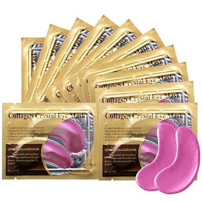 Pink Collagen Eye Mask, 30 Pairs Crystal Under Eye Patches For Puffy Eyes and...