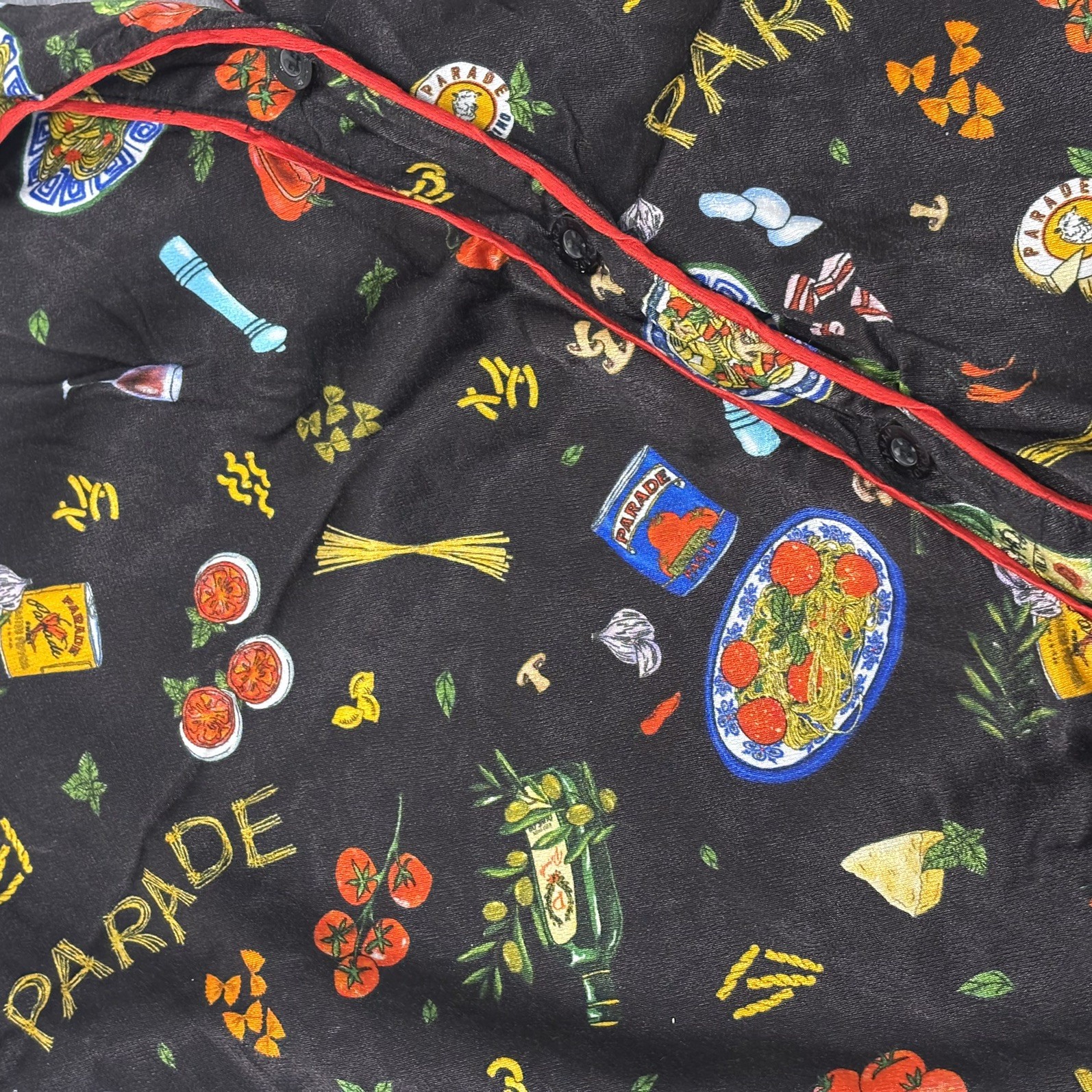 Parade women’s medium Italian dinner pajama shorts set Jammie’s unique sleepwear