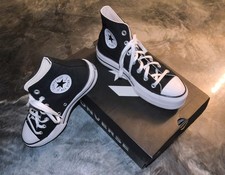 Size 7 - Converse Chuck Taylor All Star Lift High Black White W