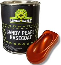 LiME LiNE Tangerine Orange Candy Pearl Basecoat - Full Coverage Candy - 1 Quart