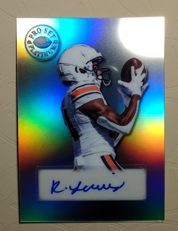 ROBERT LEWIS 2025 LEAF PRO SET PLATINUM SILVER AUTO /25 - MINN VIKINGS/AUBURN