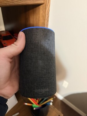Amazon Echo (2nd Generation) Smart Assistant - Charcoal Fabric