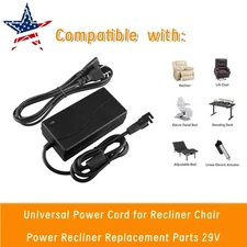 Universal Power Cord for Recliner Chair Power Recliner Replacement Parts 29V