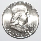 1956 Franklin Half Dollar — photo from another recent sale