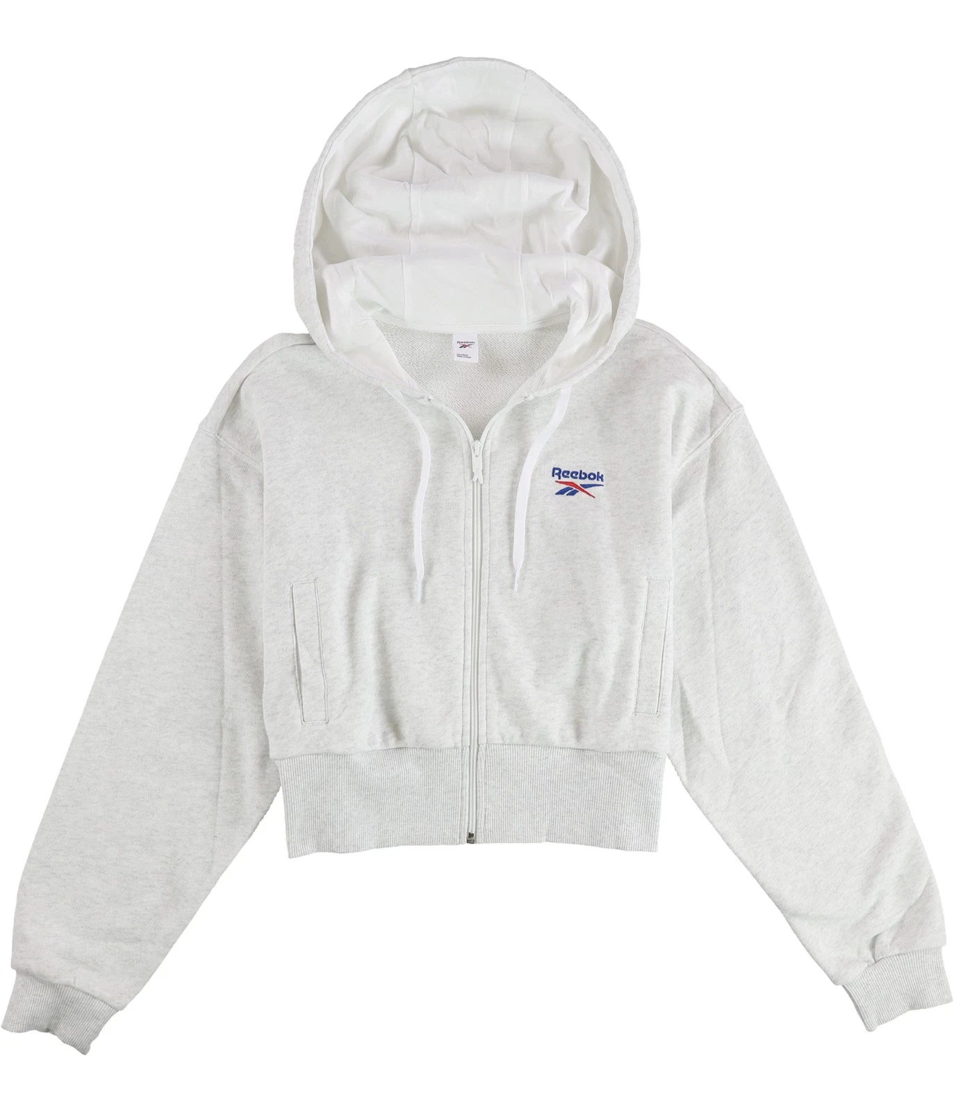 Reebok Womens Classic Vector Crop Hoodie Sweatshirt, White, Small
Opens in a new window or tab