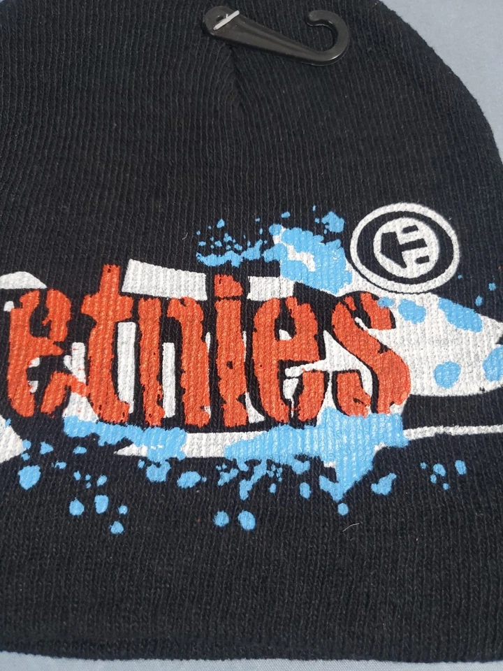Etnies Beanie Skull Black Cap Hat NEW - Image 2 of 4