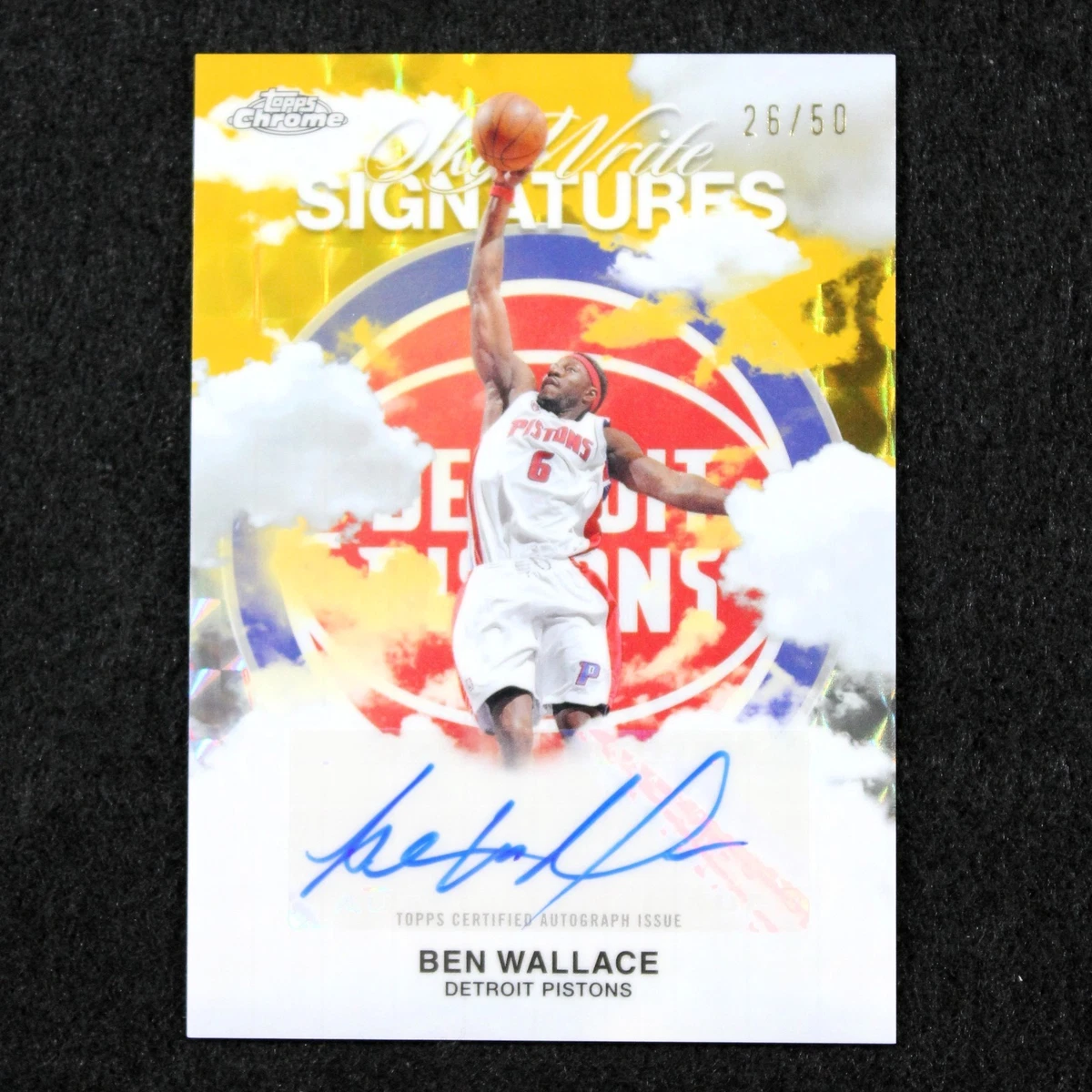 Ben Wallace Detroit Pistons Basketball ungraded Sports Trading