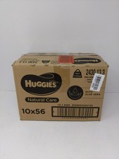 Huggies Natural Care Baby Wipes, Aloe Vera, Unscented, 56 ct, 10-Pack 560 Total 