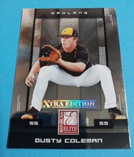 2008 Donruss Elite Extra Edition - Dusty Coleman #32 RC Oakland Athletics 