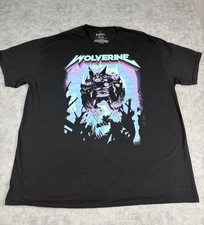Marvel X-Men Wolverine Graphic Tee XL Black Comic Shirt 24x30 Cotton