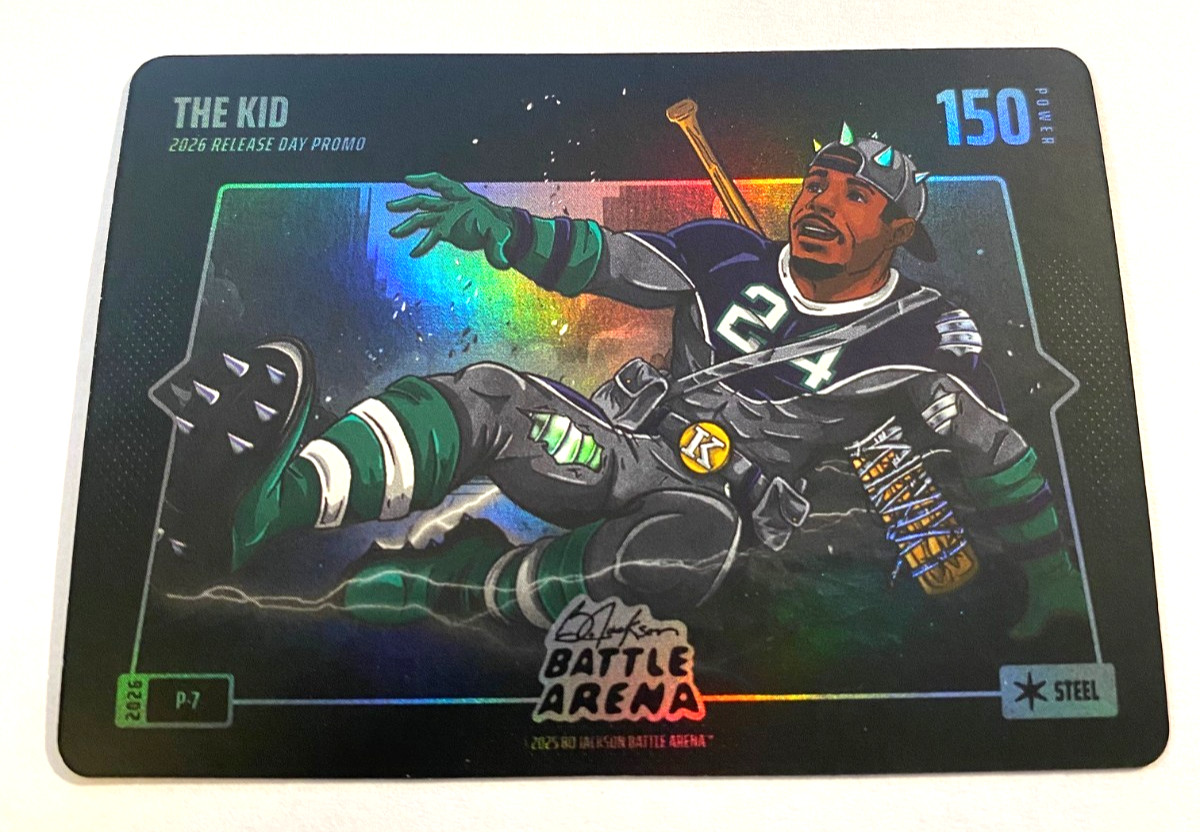2026 Bo Jackson Battle Arena THE KID Ken Griffey Jr #P7 Release Day Promo STEEL!