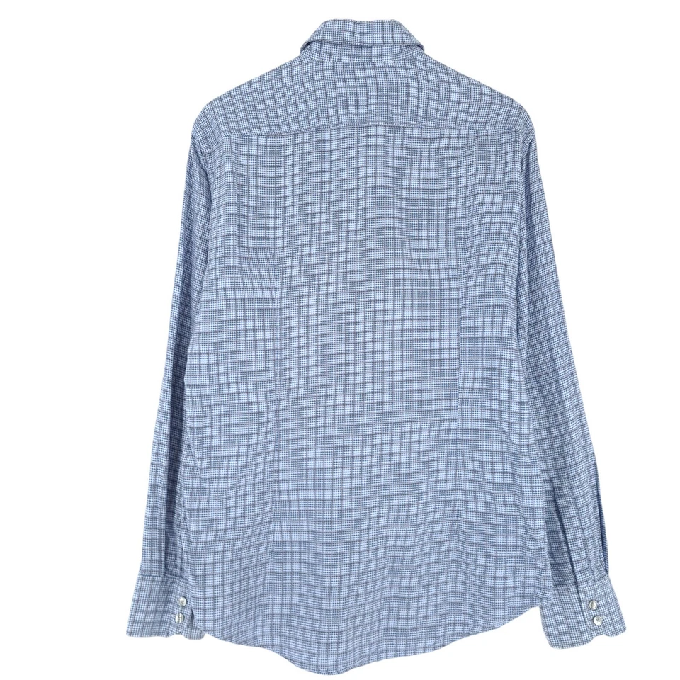 HUGO BOSS Camicia Da Uomo Formale Classica Blu Slim Fit Fs3 Taglia L 41/42 - Immagine 3 di 4