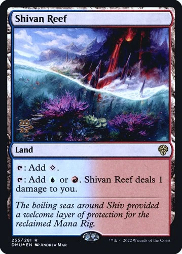 Shivan Reef - Foil Prerelease Promo DMU MP MTG