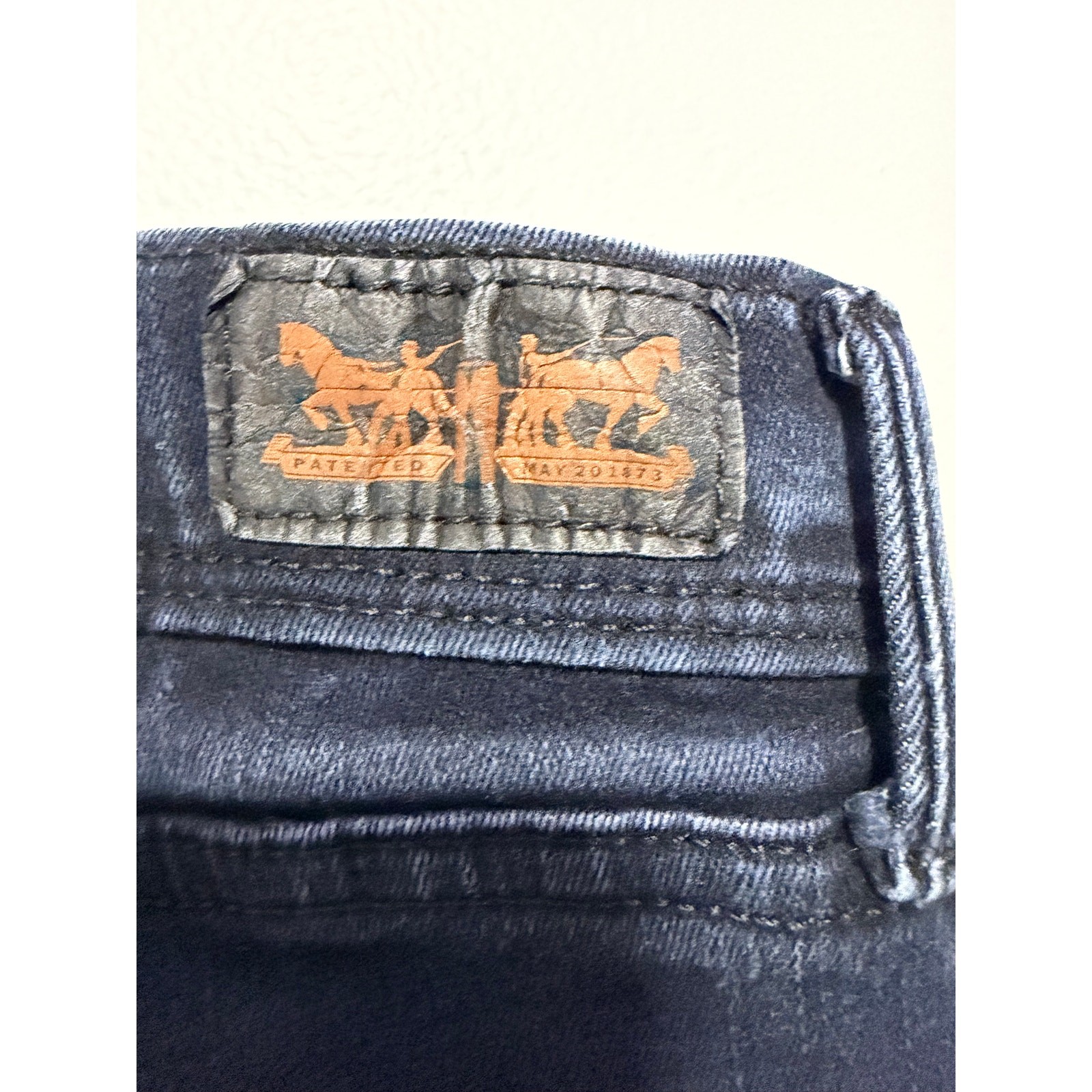 Levis Reworked Custom patchwork Jeans Size 14/34 … - image 4