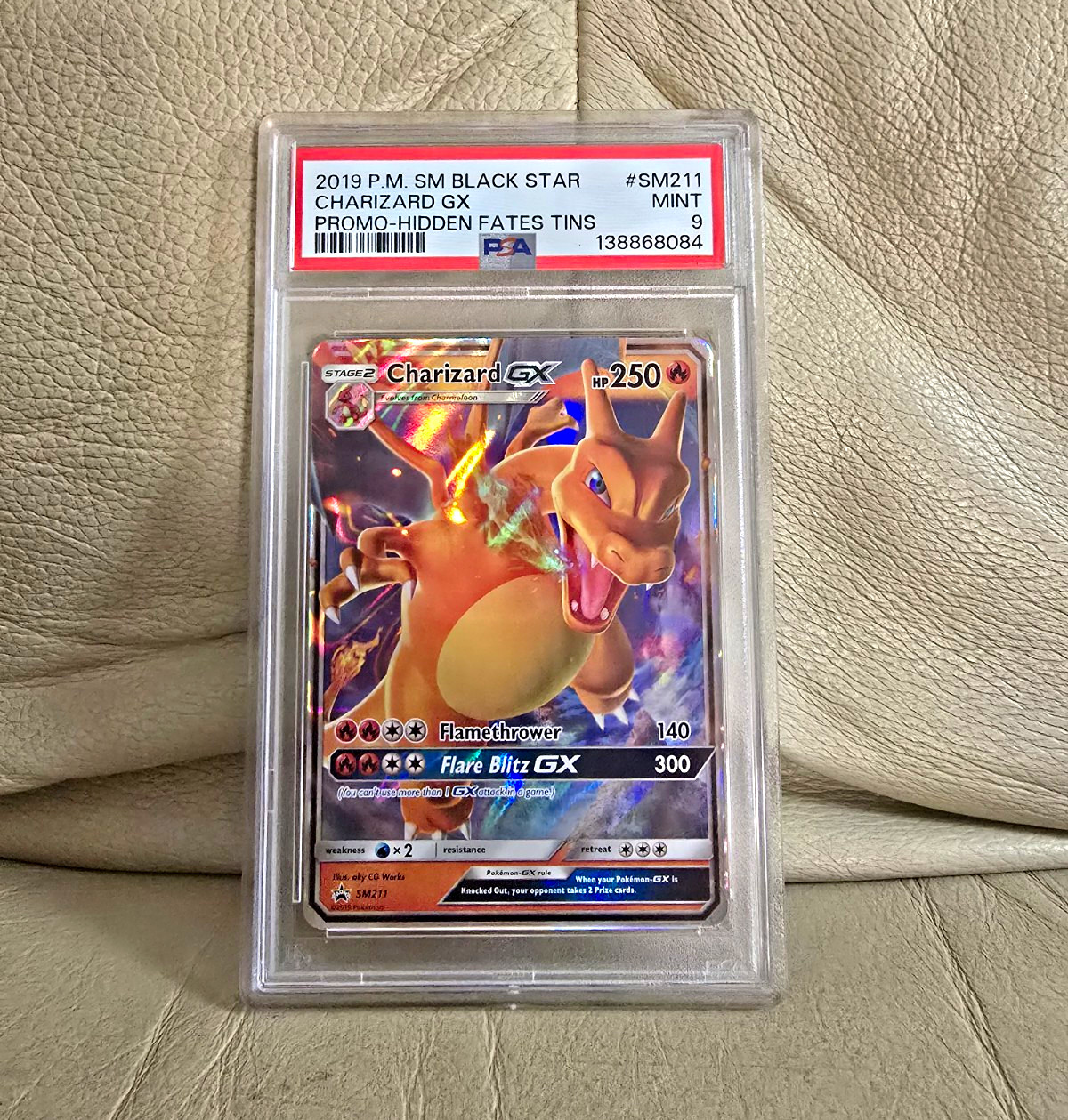 Pokemon TCG 2019 Charizard GX SM211 SM Promo Holo PSA 9 Pokemon Card Age 4+