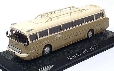 Atlas Editions 1/72 Scale 3 570 002 - 1955 Ikarus 66 Bus Coach - Cream/Green