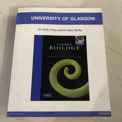 university of Glasgow / Campbell Biology Ninth Edition Global Paperback Pearson