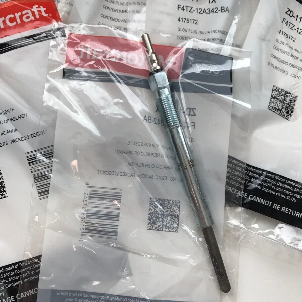 8PCS OEM ZD-11 /ZD-11-B2/ZD-30 Genuine Motorcraft Glow Plugs F4TZ-12A342-BA - Image 3 of 4