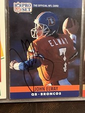 1990 Pro Set - #88 John Elway Autographed Near Mint Condition Very Rare