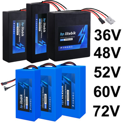 36V 48V 52V 72V 8AH/14AH/16AH/20AH Battery for 200W-3600W Ebike Electric Bicycle