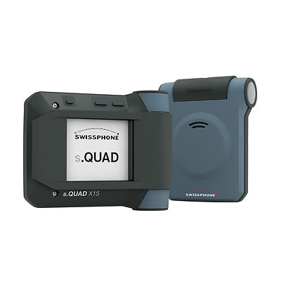 Swissphone s.QUAD X15 DME II Funkterminal für BOS im Set mit Ladegerät u Antenne