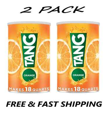 #ad #ad Tang Jumbo Orange Drink Mix with Vitamin C 58.9 oz Canister Pack of 2 $15.26