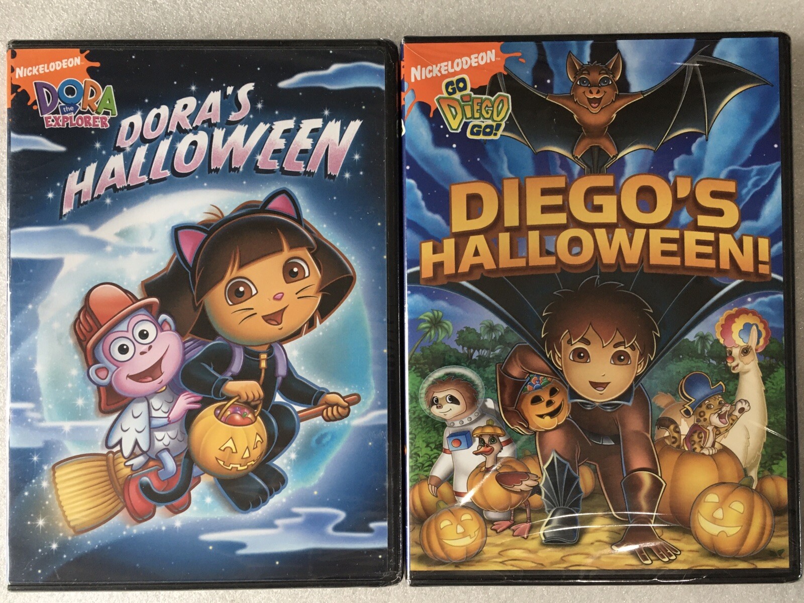 Dora The Explorer Dora's Halloween / Diego's Halloween 2 DVD Lot NEW