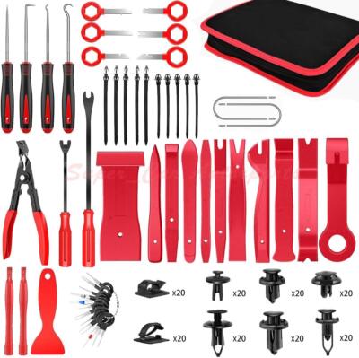 200Pcs Car Trim Removal Tool Set Radio Hand Pry Panel Door Interior Clip Plastic