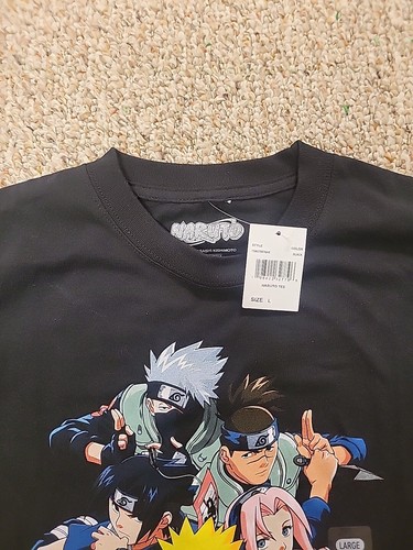 VTG 2002 Masashi Kishimoto Naruto Naruto Team 7 & Iruka graphic Tshirt L - Picture 2 of 4